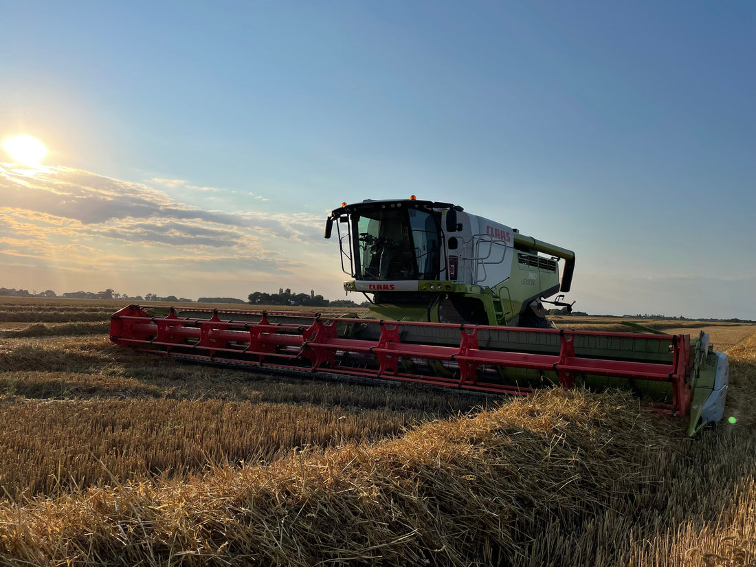 Harvesting process on our UK family farm demonstrating Peat Free Compost From Our UK Family Farm