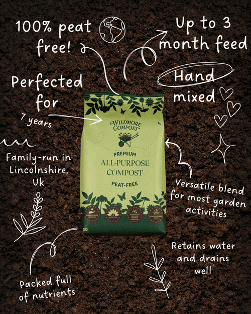 Wildmore Compost Premium Peat Free All - Purpose Compost, UK Made - Wildmore Compost