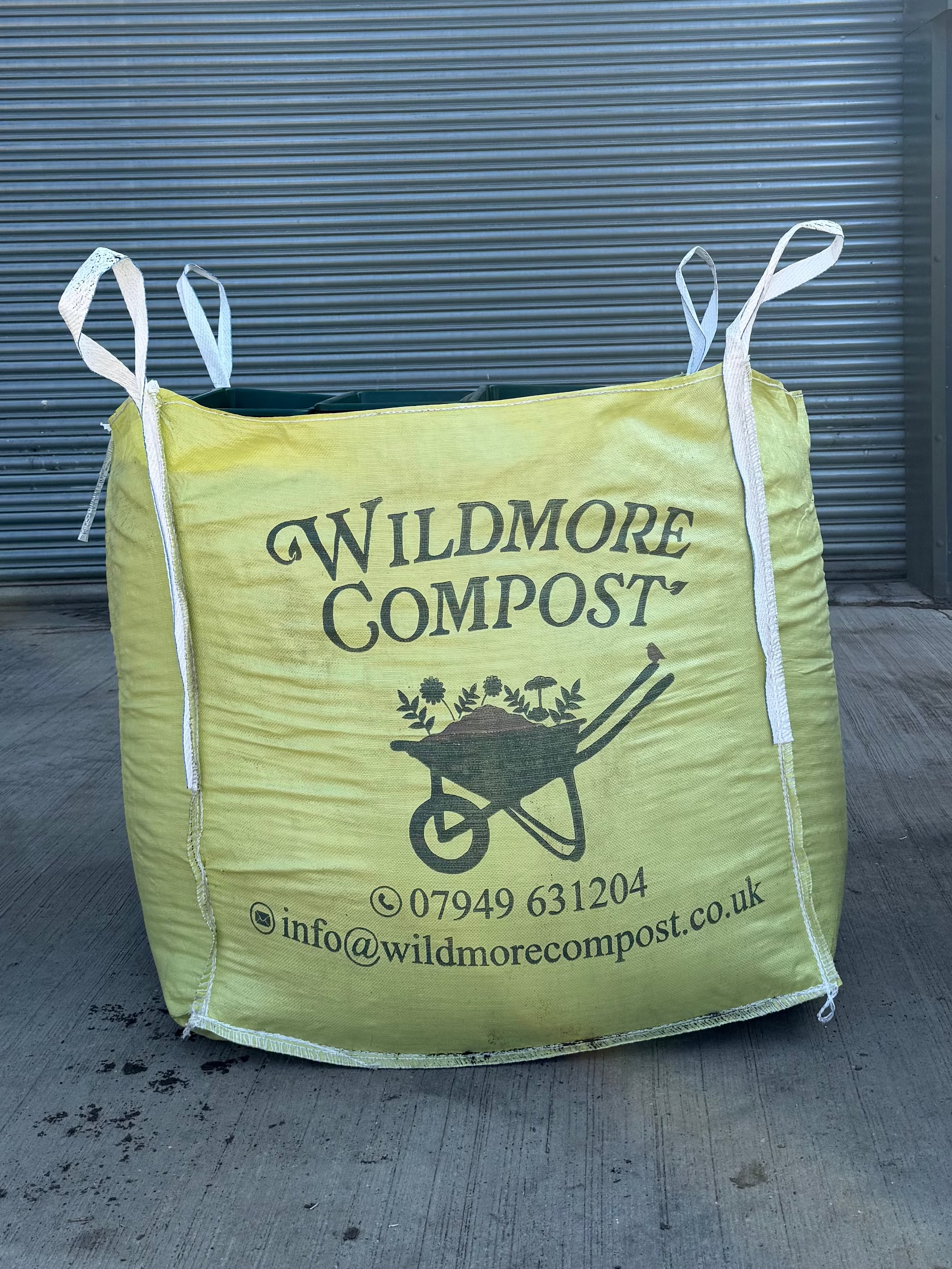 Wildmore Compost bulk bag for soil improver, ideal for enhancing garden soil quality